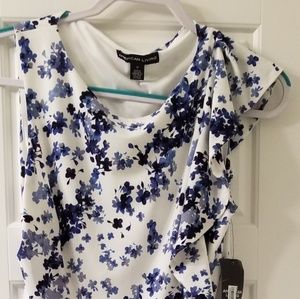 American living foral ruffled Jersey dress